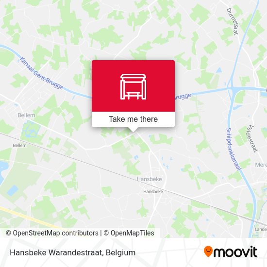 Hansbeke Warandestraat plan
