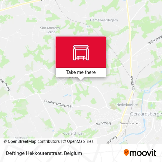 Deftinge Hekkouterstraat map