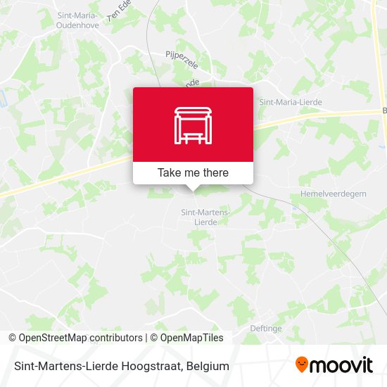 Sint-Martens-Lierde Hoogstraat map