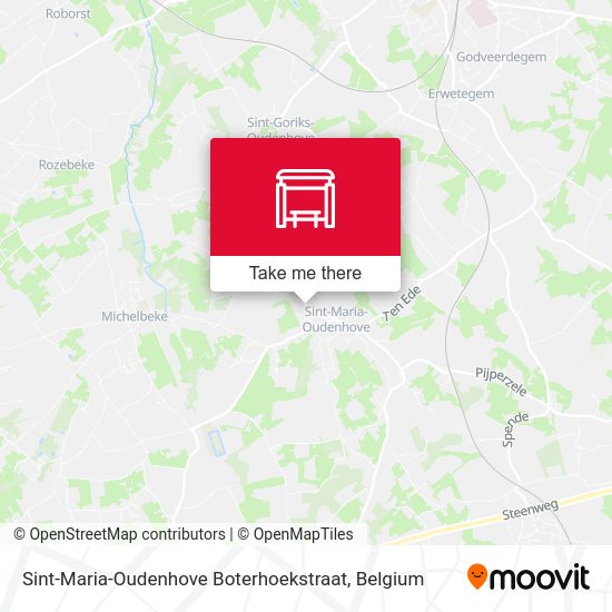 Sint-Maria-Oudenhove Boterhoekstraat map