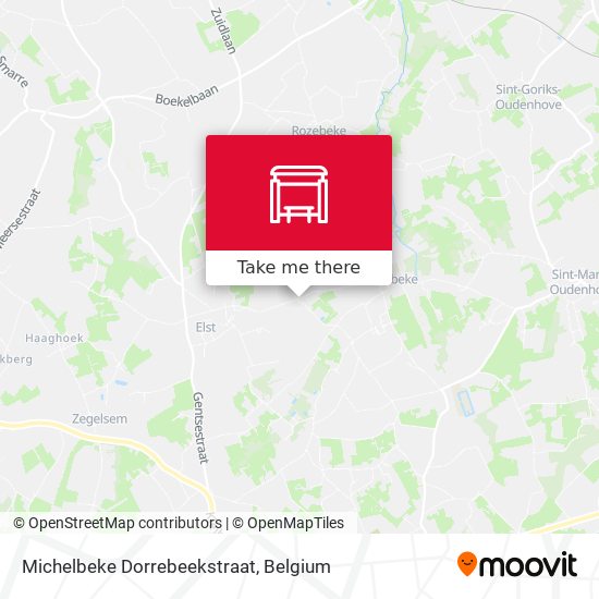 Michelbeke Dorrebeekstraat map