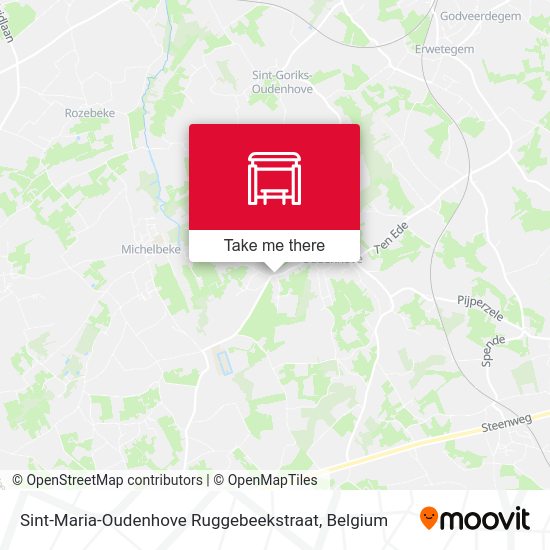 Sint-Maria-Oudenhove Ruggebeekstraat map