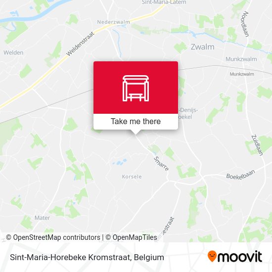 Sint-Maria-Horebeke Kromstraat plan