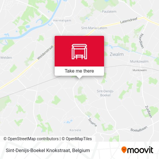 Sint-Denijs-Boekel Knokstraat map
