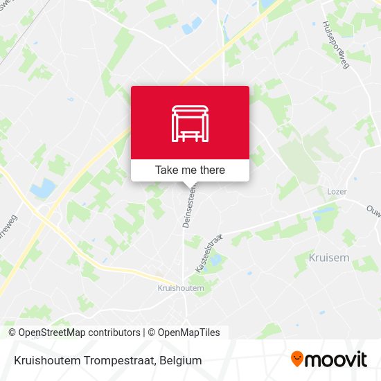 Kruishoutem Trompestraat plan