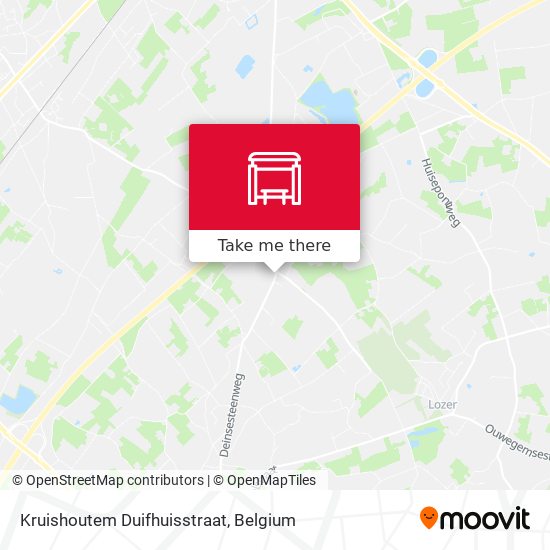 Kruishoutem Duifhuisstraat map