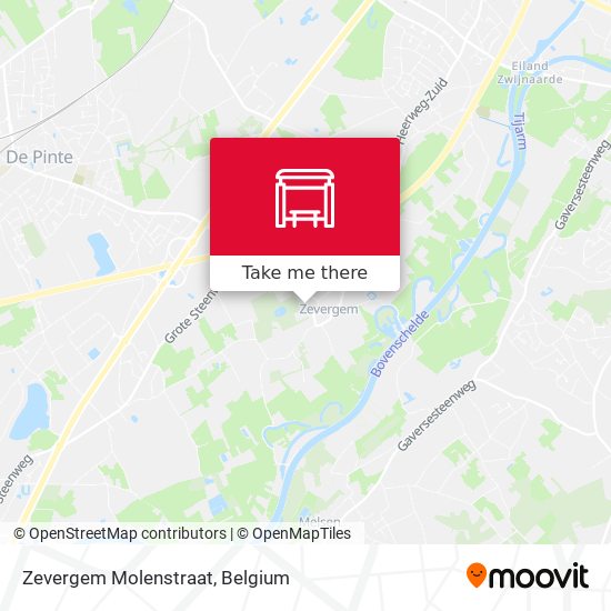 Zevergem Molenstraat map