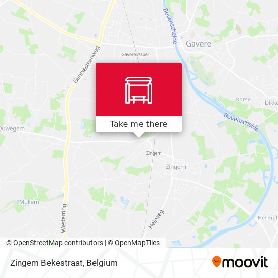 Zingem Bekestraat map
