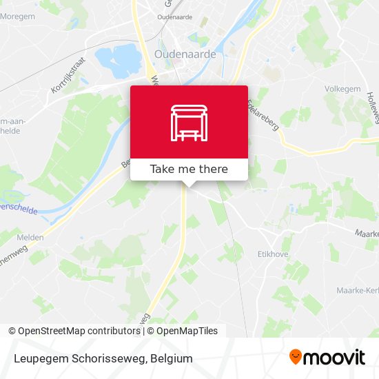 Leupegem Schorisseweg map