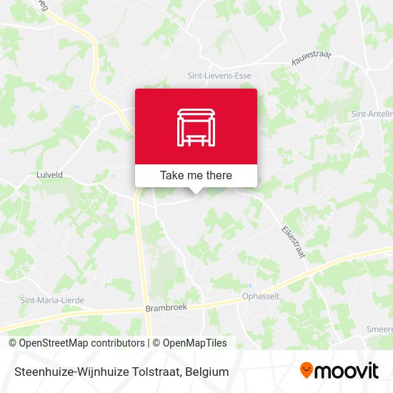 Steenhuize-Wijnhuize Tolstraat map