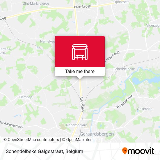 Schendelbeke Galgestraat map