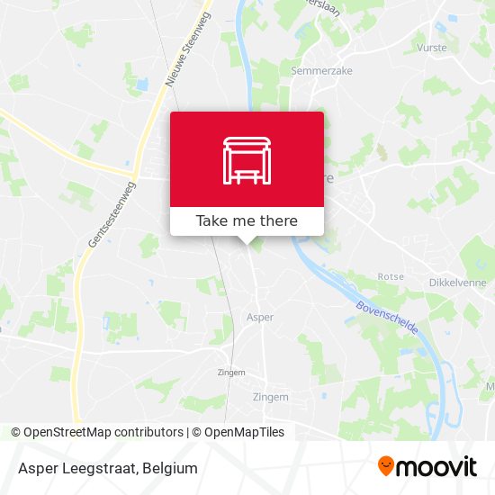 Asper Leegstraat map