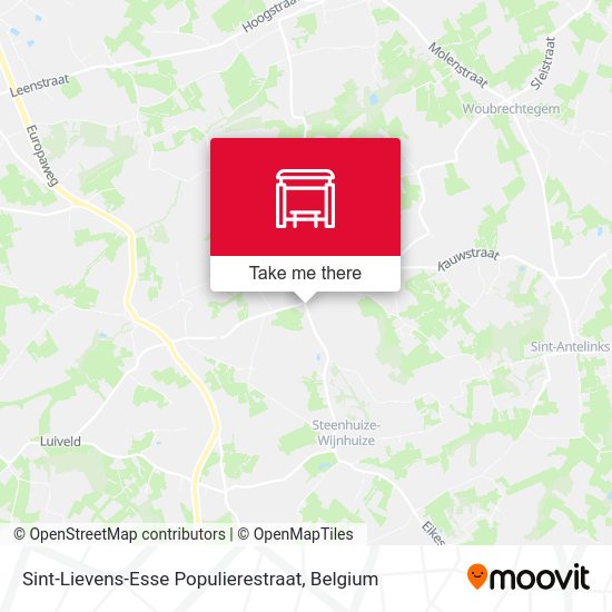 Sint-Lievens-Esse Populierestraat map