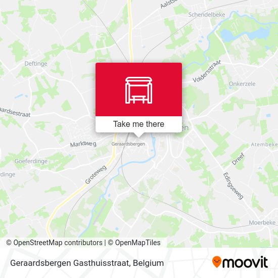 Geraardsbergen Gasthuisstraat plan