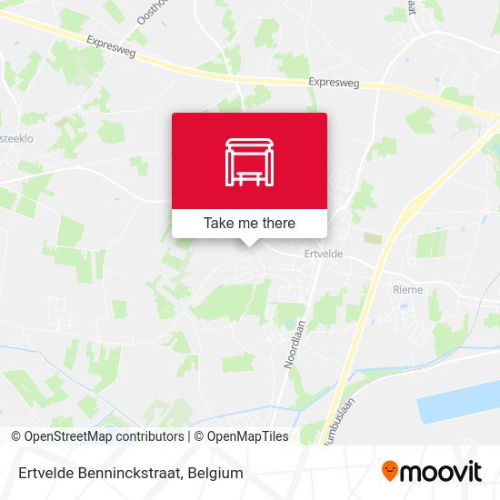 Ertvelde Benninckstraat map