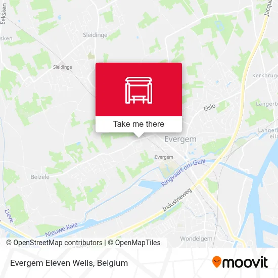 Evergem Eleven Wells map