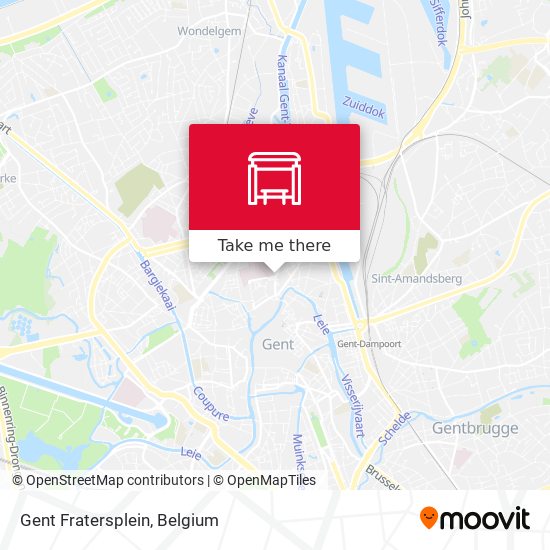 Gent Fratersplein map