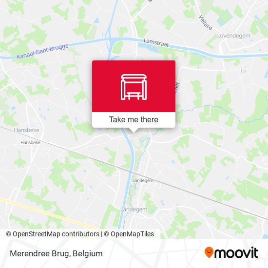 Merendree Brug map