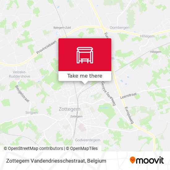 Zottegem Vandendriesschestraat map