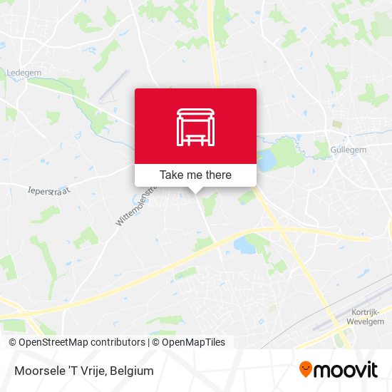 Moorsele 'T Vrije map