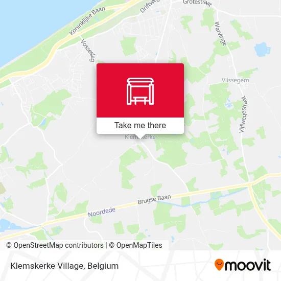 Klemskerke Village map