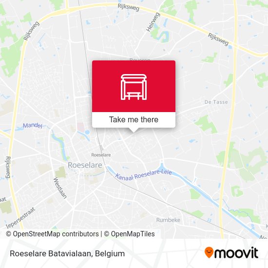 Roeselare Batavialaan map