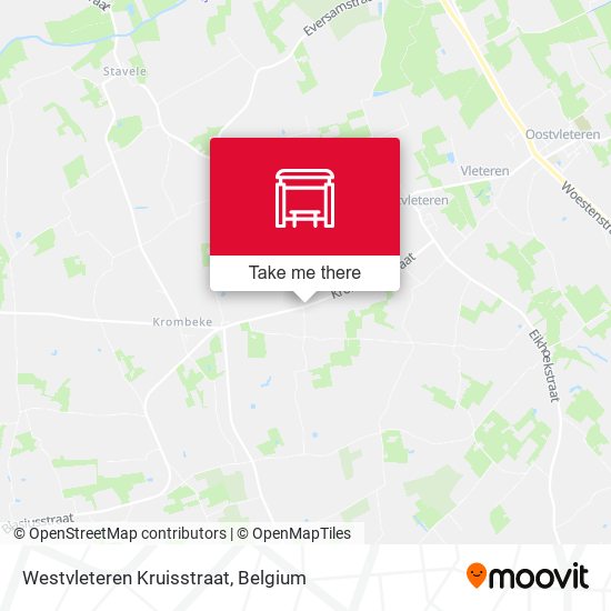 Westvleteren Kruisstraat map