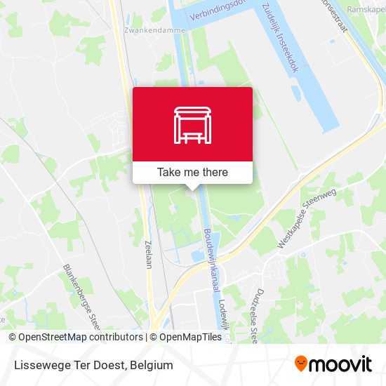 Lissewege Ter Doest map