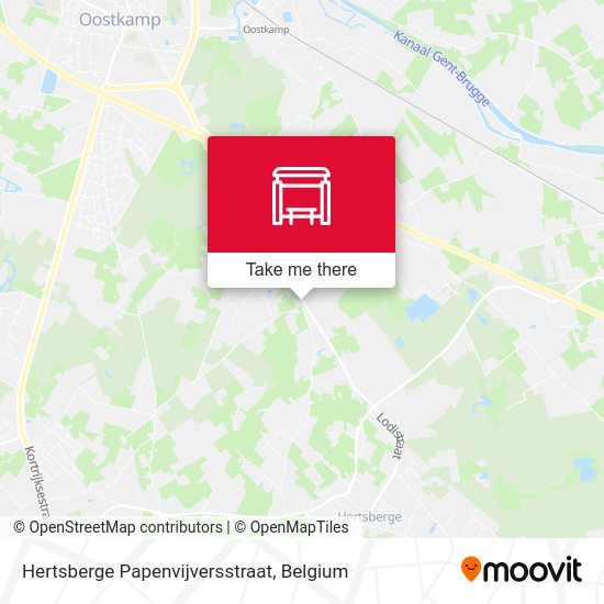 Hertsberge Papenvijversstraat map