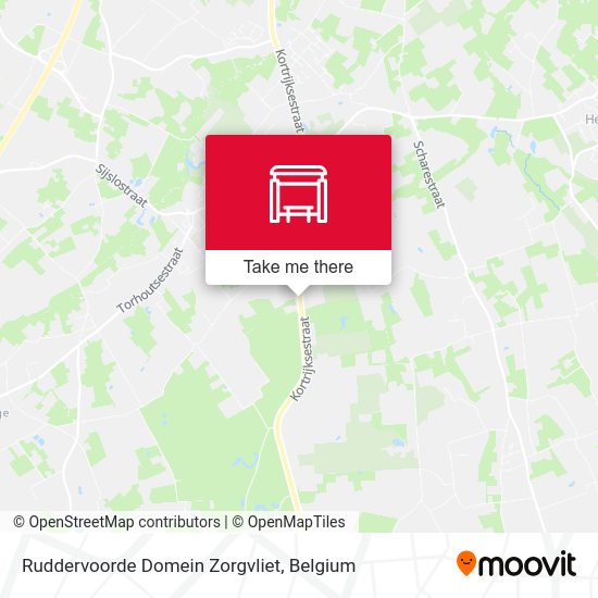 Ruddervoorde Domein Zorgvliet plan