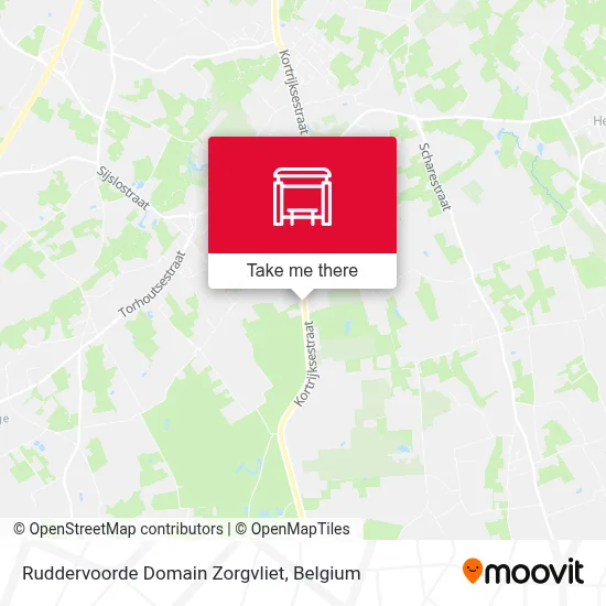 Ruddervoorde Domain Zorgvliet map