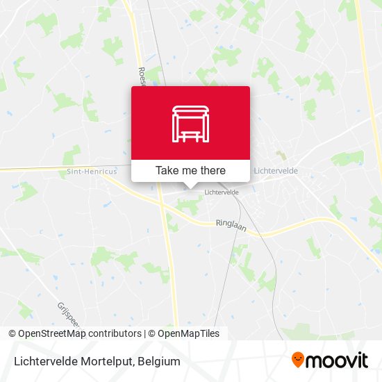 Lichtervelde Mortelput map