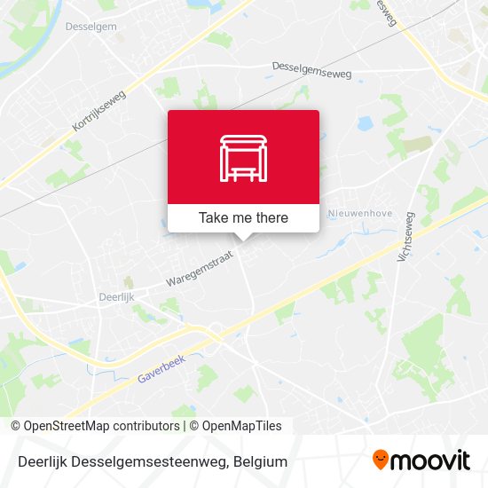 Deerlijk Desselgemsesteenweg map