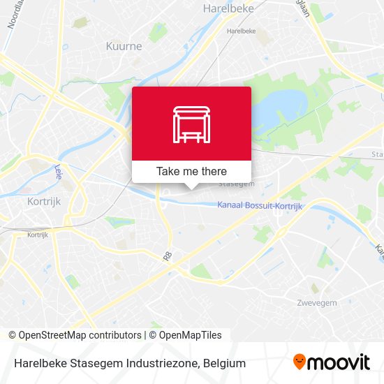 Harelbeke Stasegem Industriezone map