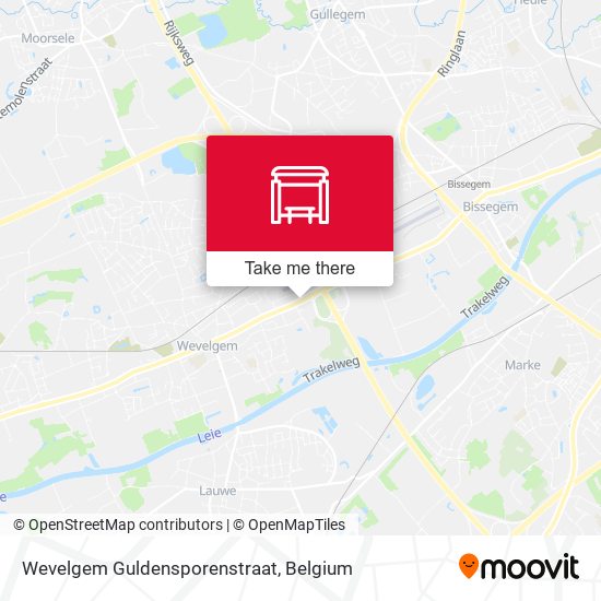 Wevelgem Guldensporenstraat plan