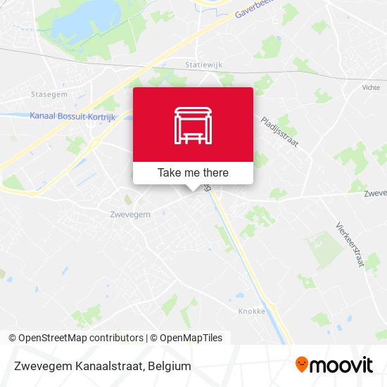 Zwevegem Kanaalstraat plan