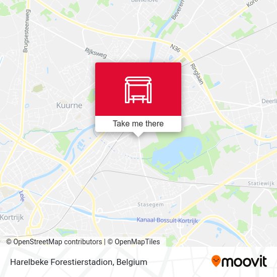 Harelbeke Forestierstadion plan