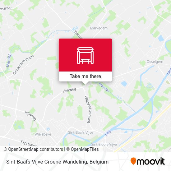 Sint-Baafs-Vijve Groene Wandeling plan