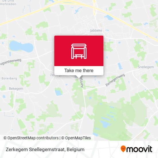 Zerkegem Snellegemstraat map