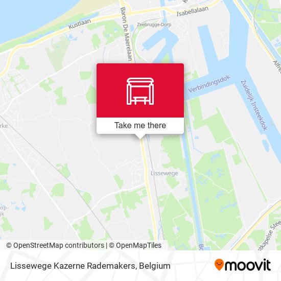 Lissewege Kazerne Rademakers map