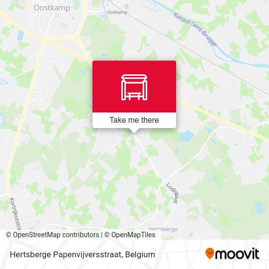 Hertsberge Papenvijversstraat map
