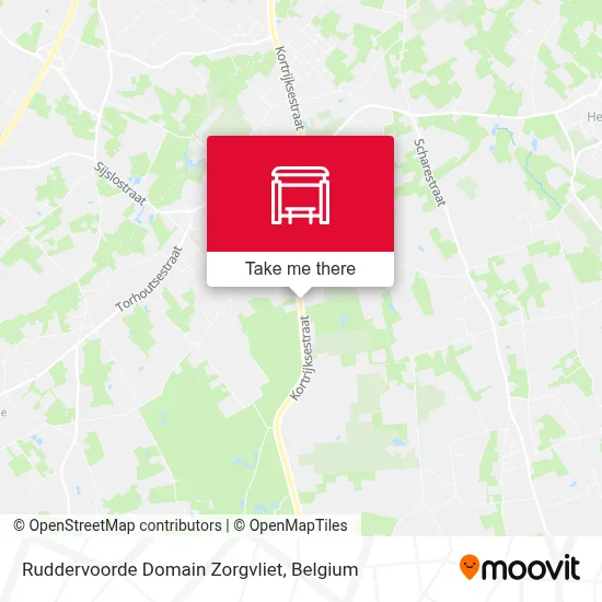 Ruddervoorde Domain Zorgvliet map