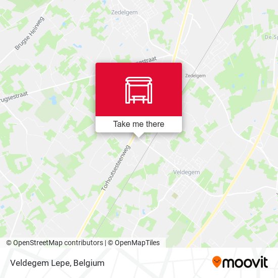 Veldegem Lepe map