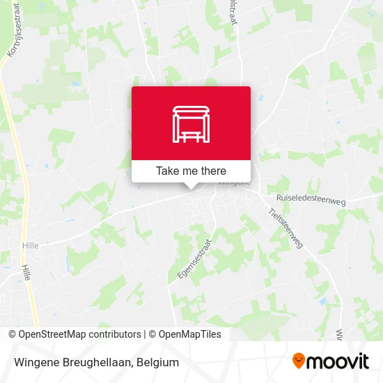 Wingene Breughellaan map