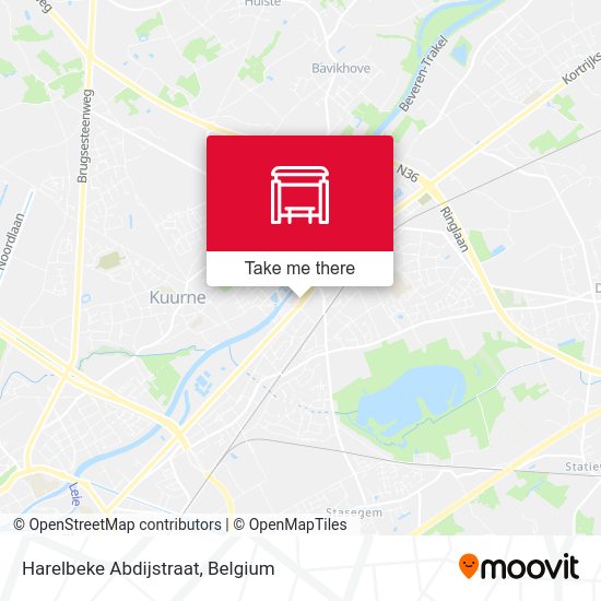 Harelbeke Abdijstraat plan