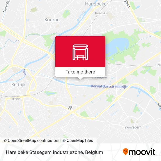 Harelbeke Stasegem Industriezone map