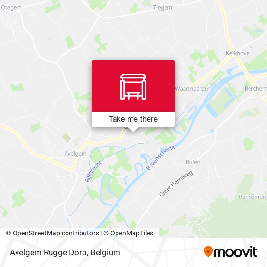 Avelgem Rugge Dorp map