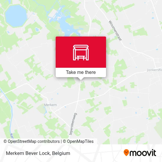 Merkem Bever Lock map