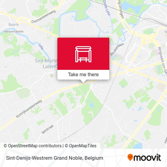 Sint-Denijs-Westrem Grand Noble map