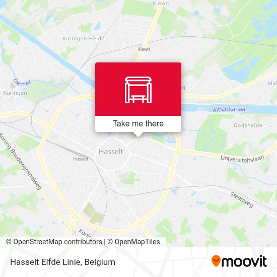 Hasselt Elfde Linie map